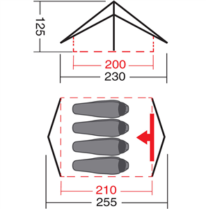 Палатка "Тайга 4 км" кл.