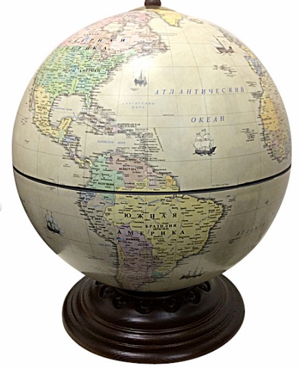 Zoffoli Глобус- бар настольный карта на русском языке